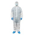 使い捨て可能な白いポリプロピレンつなぎ服